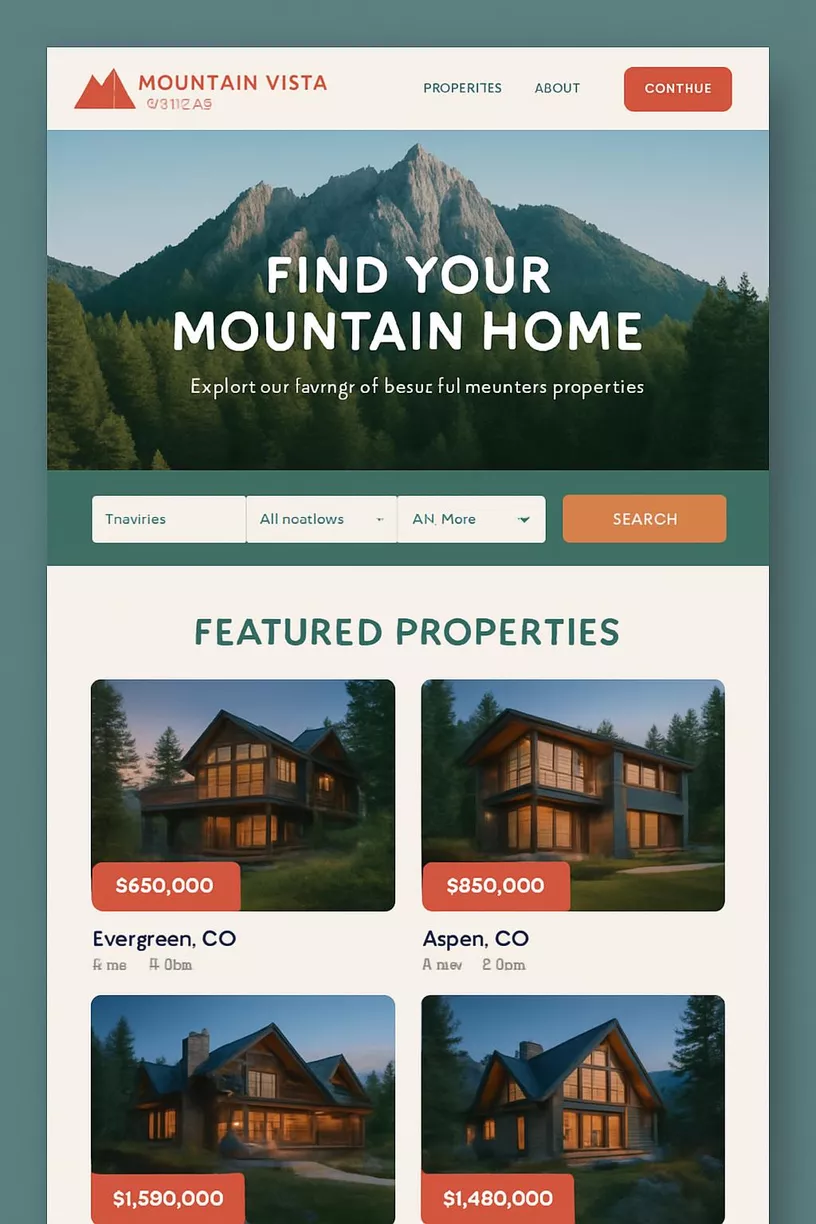 Mountain Vista Realty Website