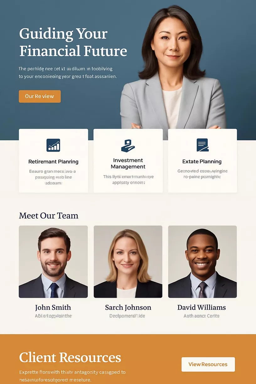 Horizon Financial Advisors Website
